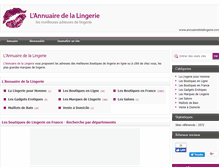 Tablet Screenshot of annuairedelalingerie.com